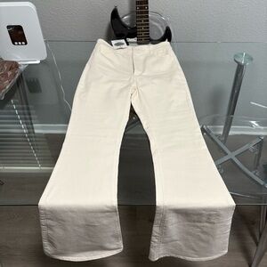 Monki Cream Flared Pants